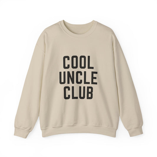 “Cool Uncle Club” Sweatshirt - Mountain Graphic Crewneck for Cool Uncles