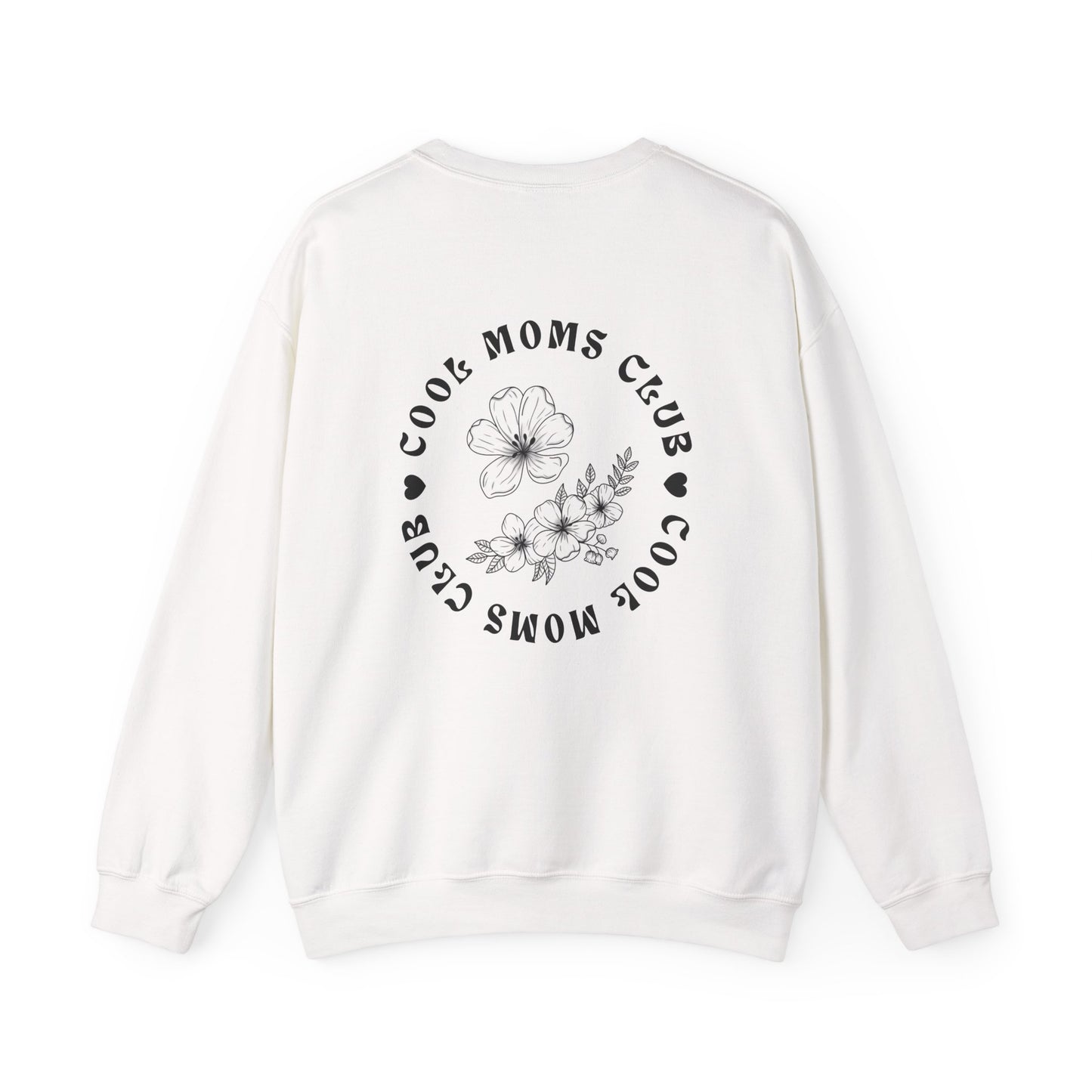 “Cool Moms Club” - Floral Crewneck Sweatshirt