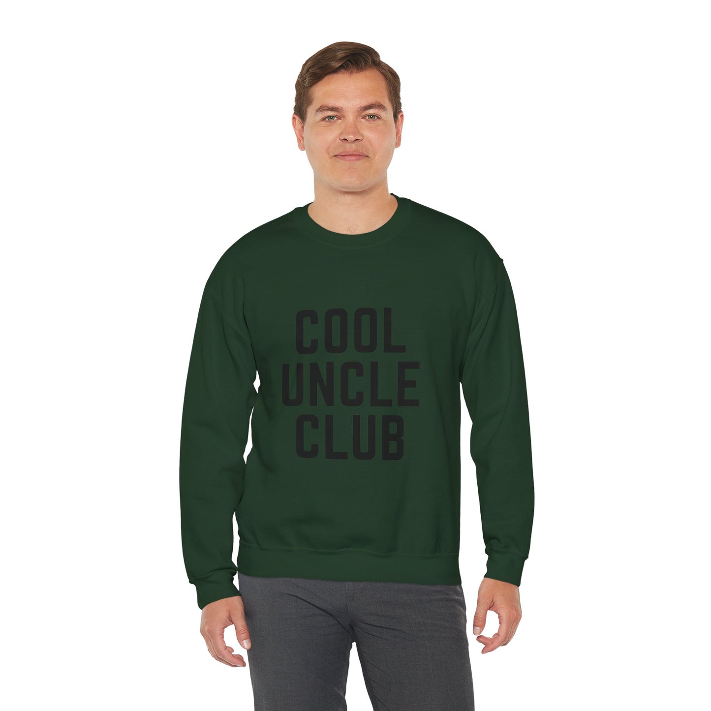 “Cool Uncle Club” Sweatshirt - Mountain Graphic Crewneck for Cool Uncles