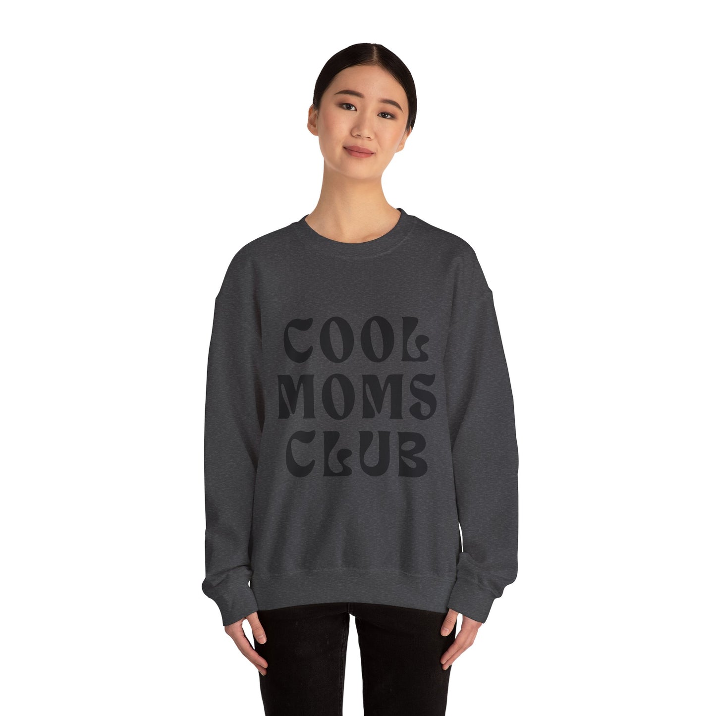 “Cool Moms Club” - Floral Crewneck Sweatshirt