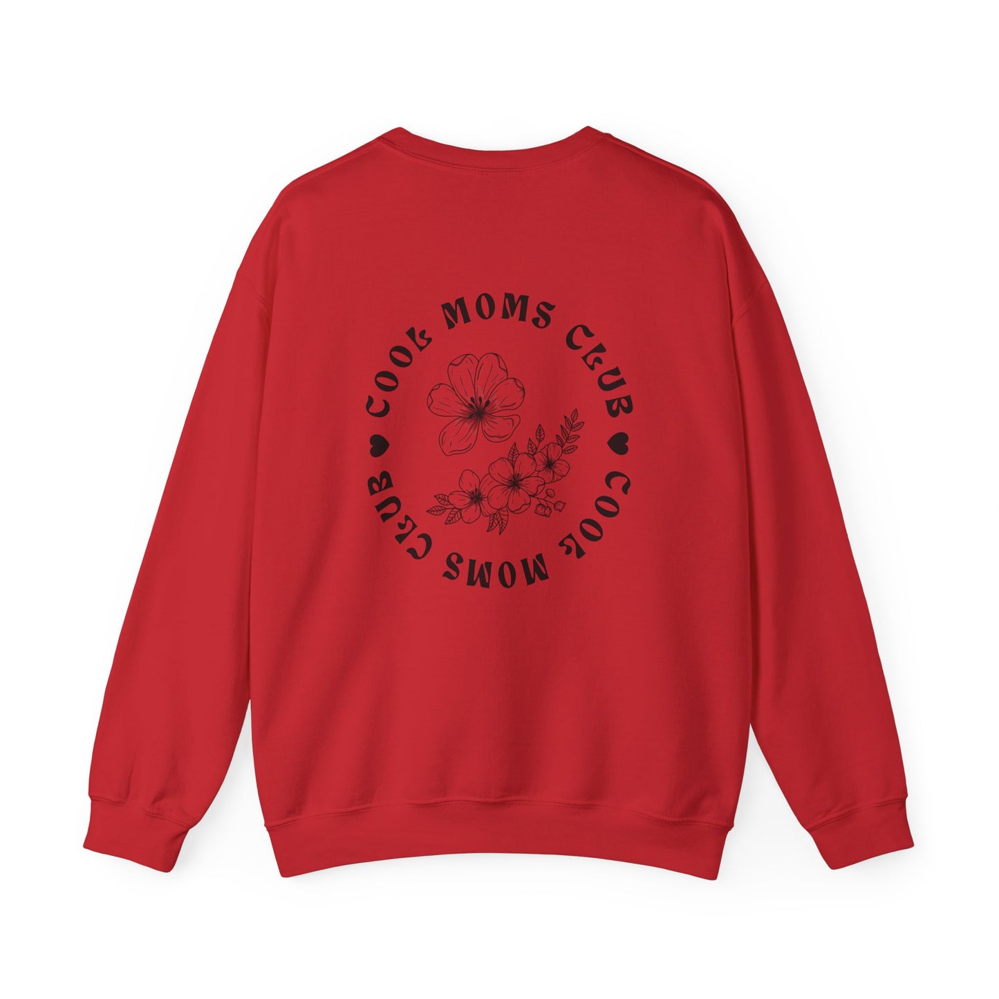 “Cool Moms Club” - Floral Crewneck Sweatshirt