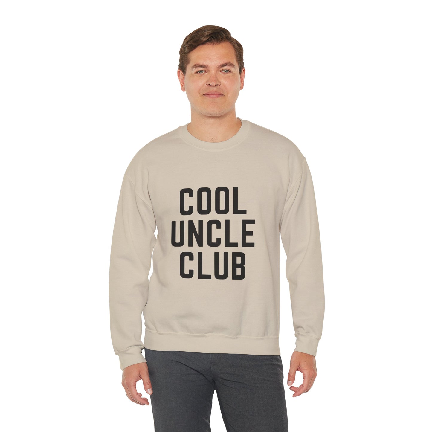 “Cool Uncle Club” Sweatshirt - Mountain Graphic Crewneck for Cool Uncles