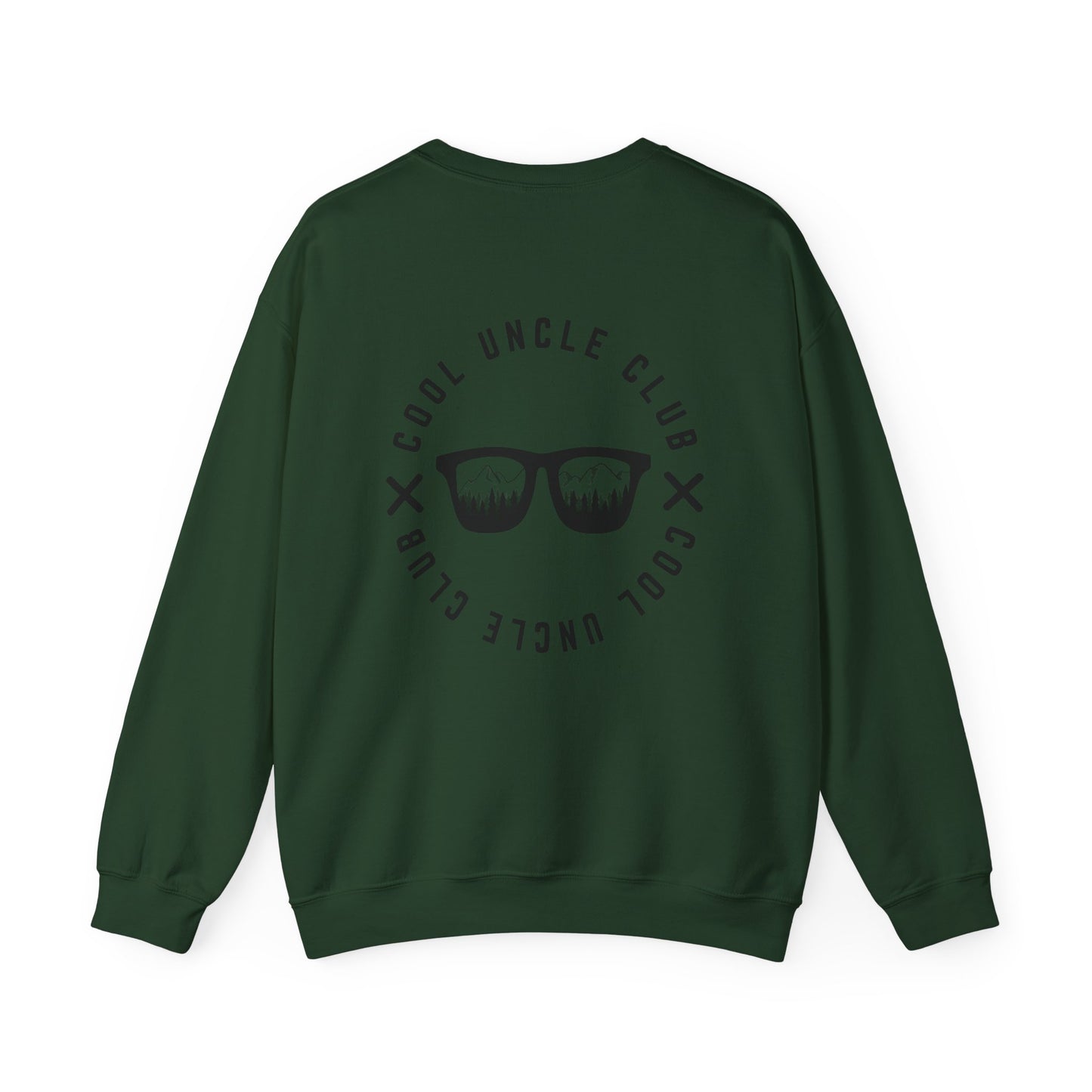 “Cool Uncle Club” Sweatshirt - Mountain Graphic Crewneck for Cool Uncles