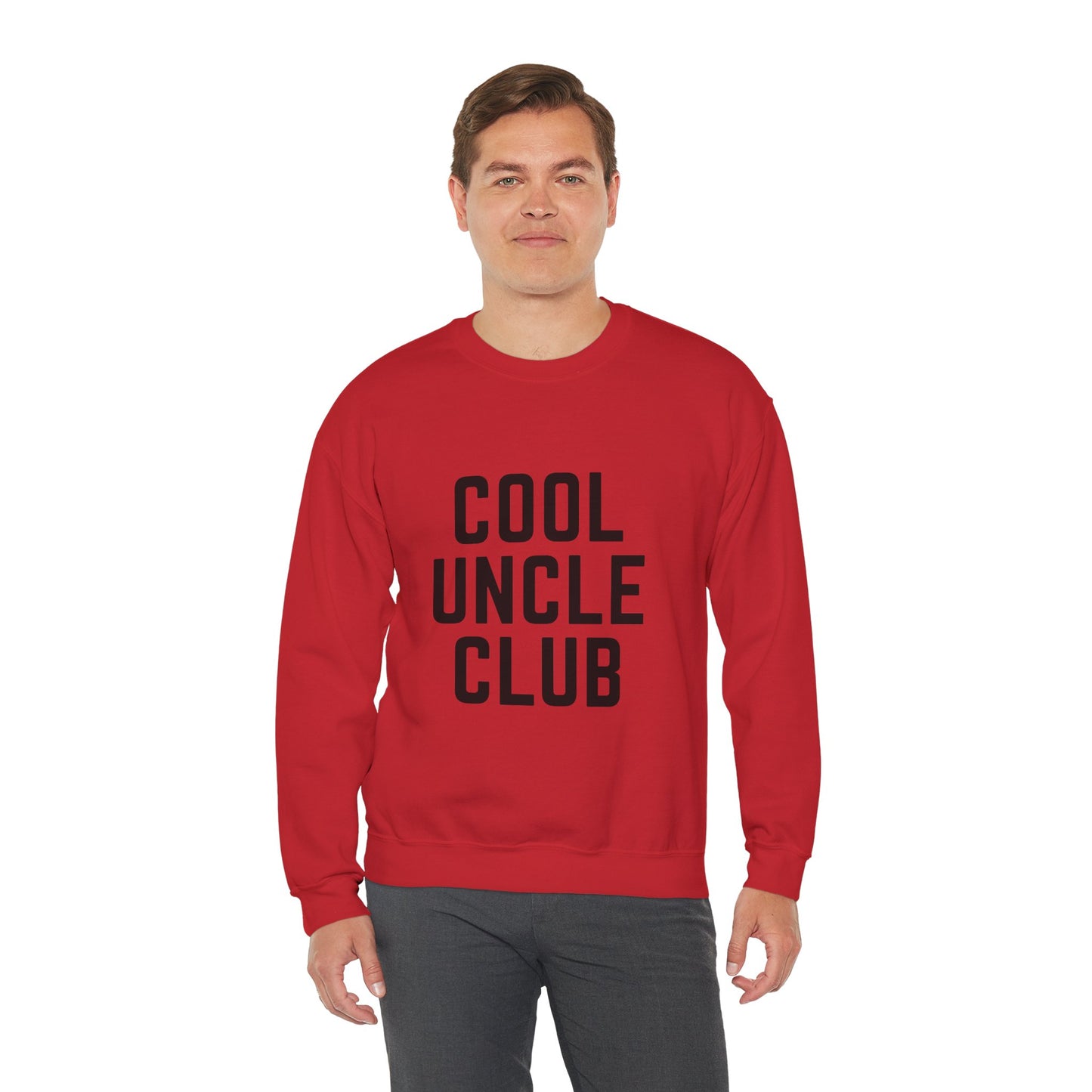 “Cool Uncle Club” Sweatshirt - Mountain Graphic Crewneck for Cool Uncles