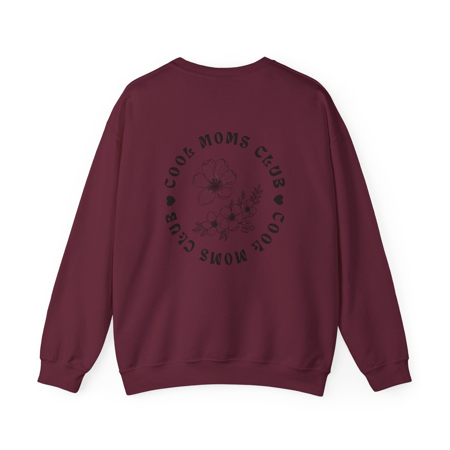 “Cool Moms Club” - Floral Crewneck Sweatshirt