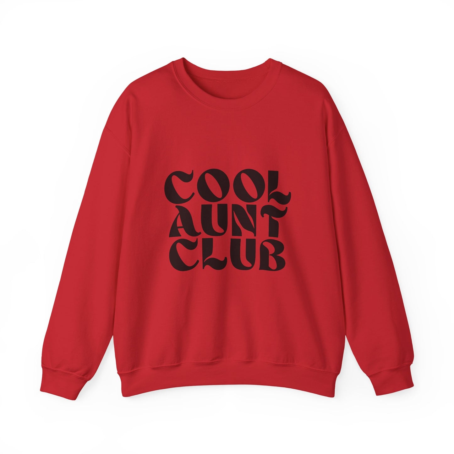 “Cool Aunt Club” Sweatshirt - Floral Graphic Crewneck for Stylish Aunts