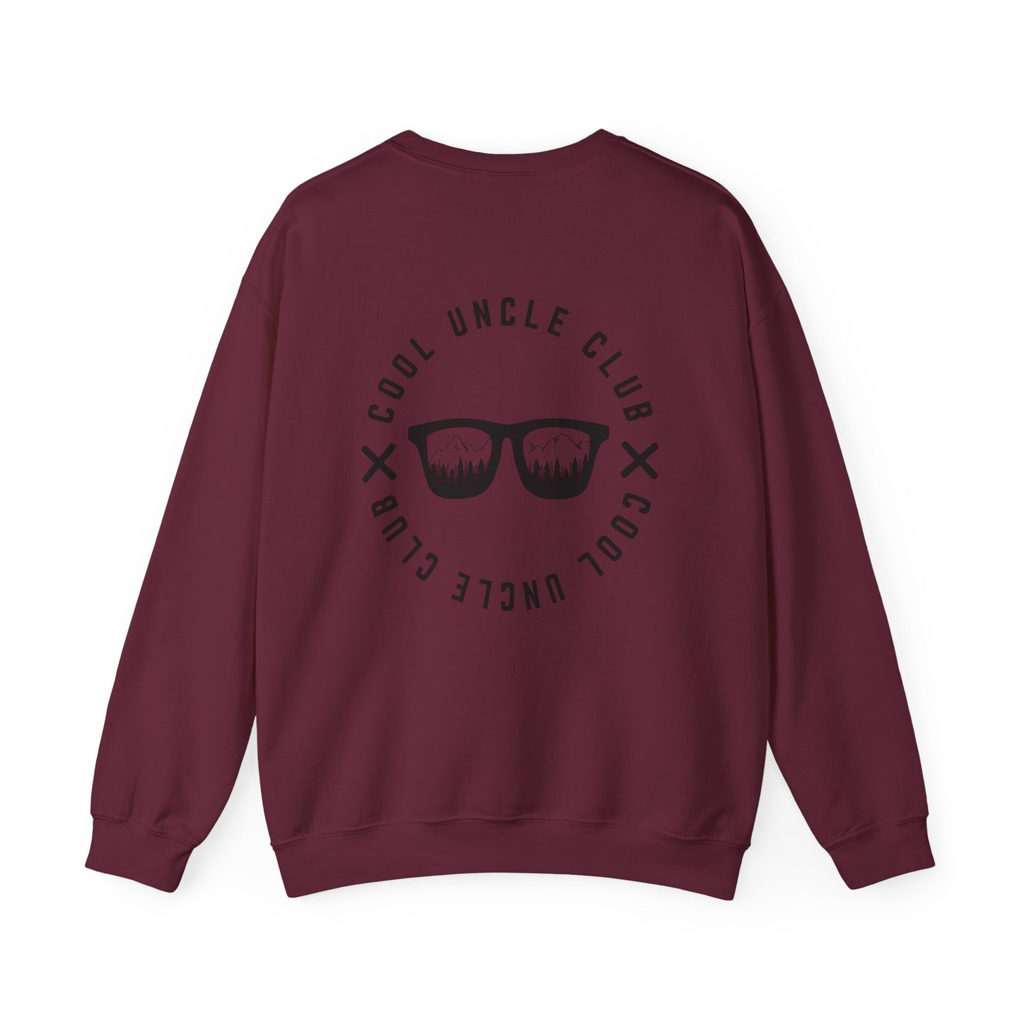 “Cool Uncle Club” Sweatshirt - Mountain Graphic Crewneck for Cool Uncles