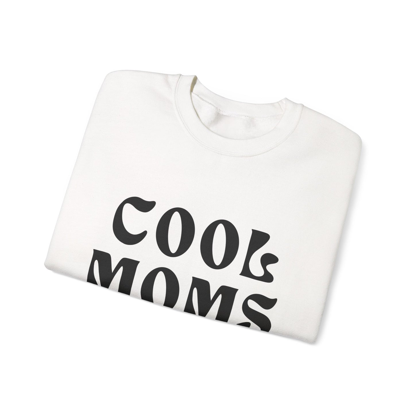 “Cool Moms Club” - Floral Crewneck Sweatshirt
