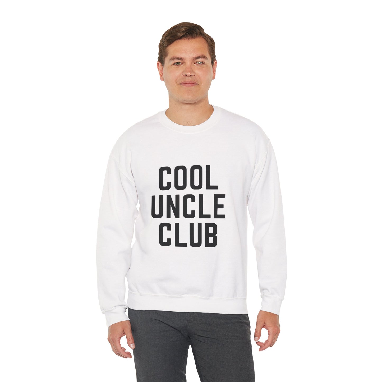 “Cool Uncle Club” Sweatshirt - Mountain Graphic Crewneck for Cool Uncles