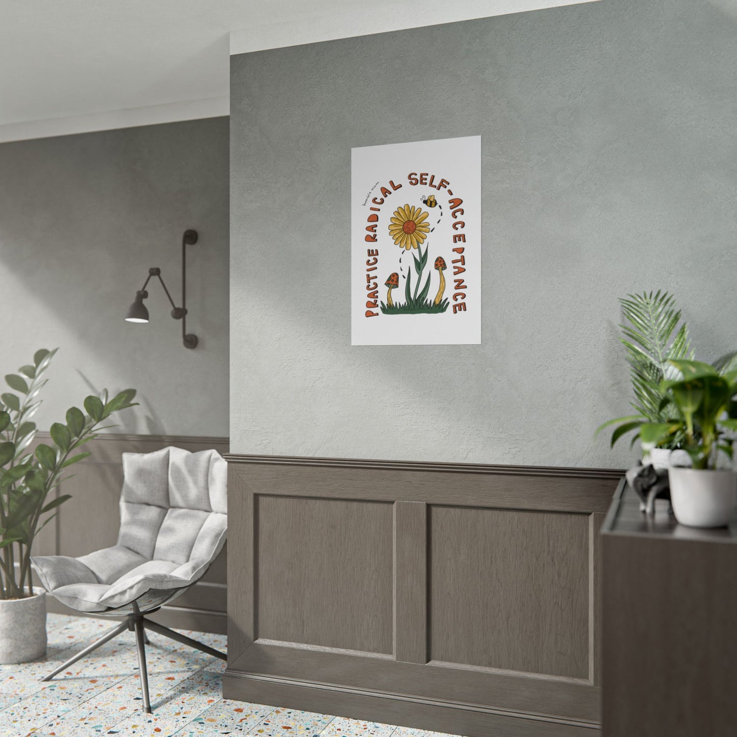 “Practice Radical Self-Acceptance” Poster