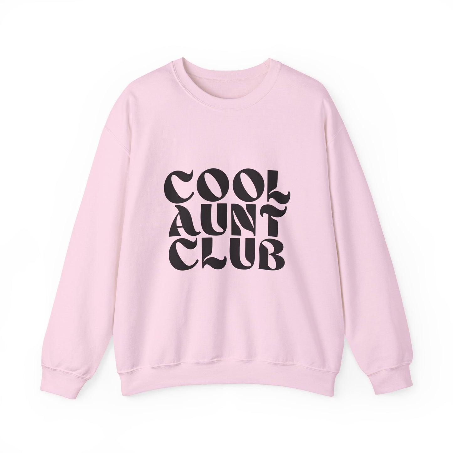 “Cool Aunt Club” Sweatshirt - Floral Graphic Crewneck for Stylish Aunts