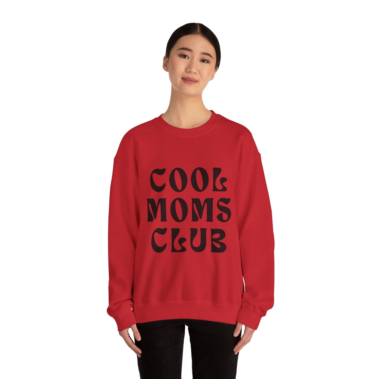 “Cool Moms Club” - Floral Crewneck Sweatshirt