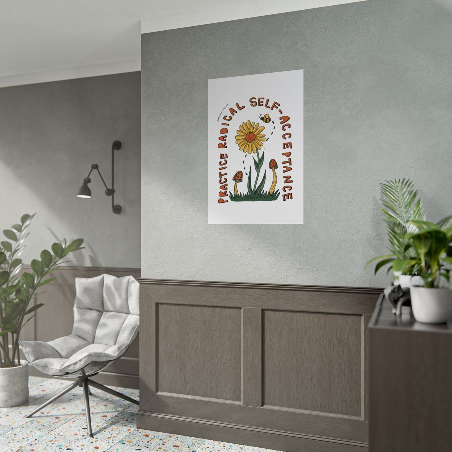 “Practice Radical Self-Acceptance” Poster