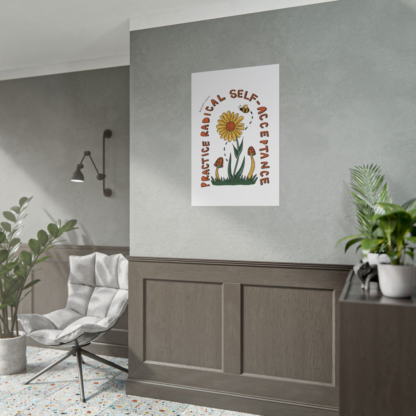 “Practice Radical Self-Acceptance” Poster