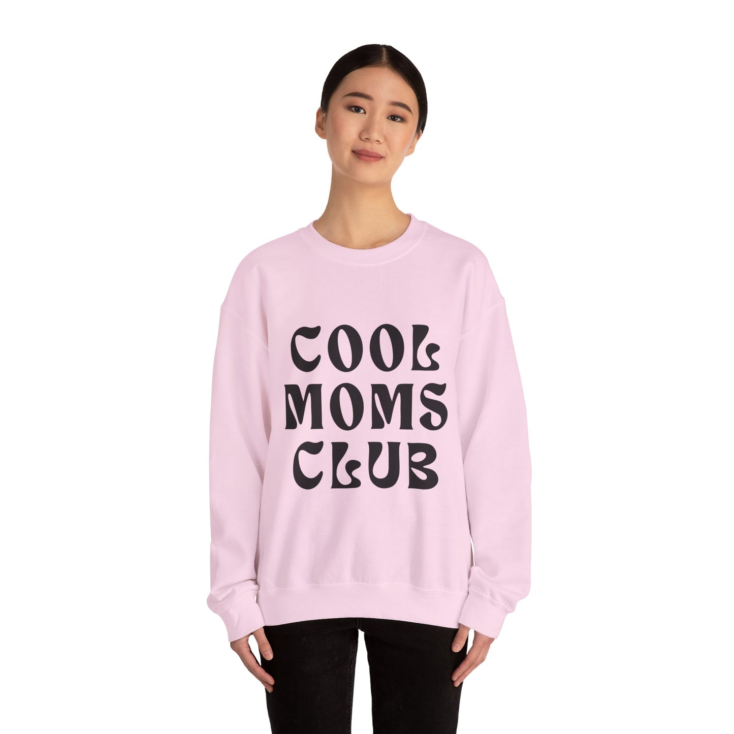 “Cool Moms Club” - Floral Crewneck Sweatshirt