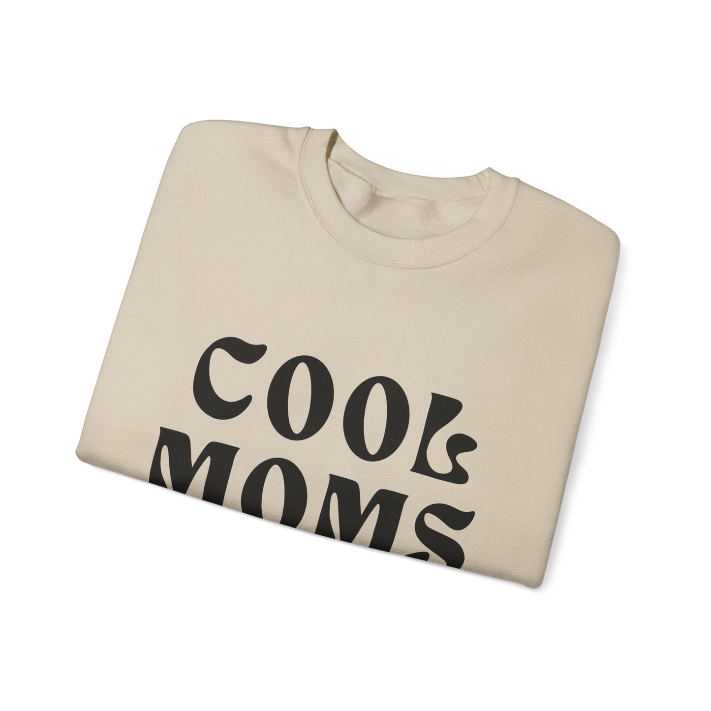 “Cool Moms Club” - Floral Crewneck Sweatshirt
