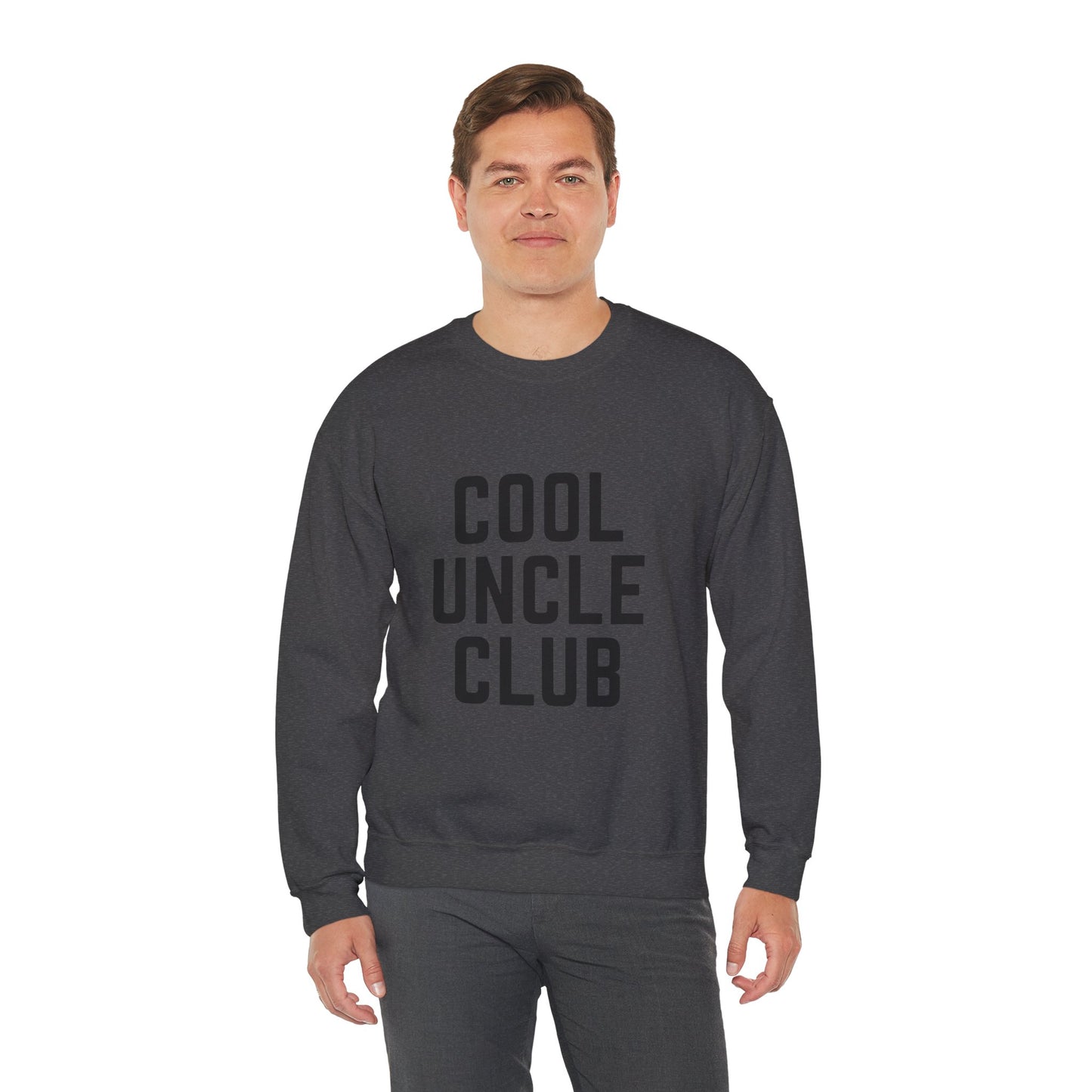 “Cool Uncle Club” Sweatshirt - Mountain Graphic Crewneck for Cool Uncles
