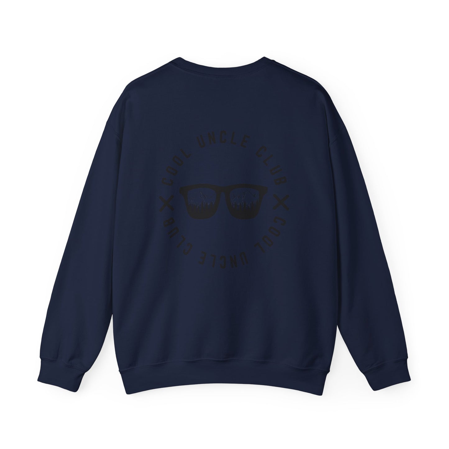 “Cool Uncle Club” Sweatshirt - Mountain Graphic Crewneck for Cool Uncles