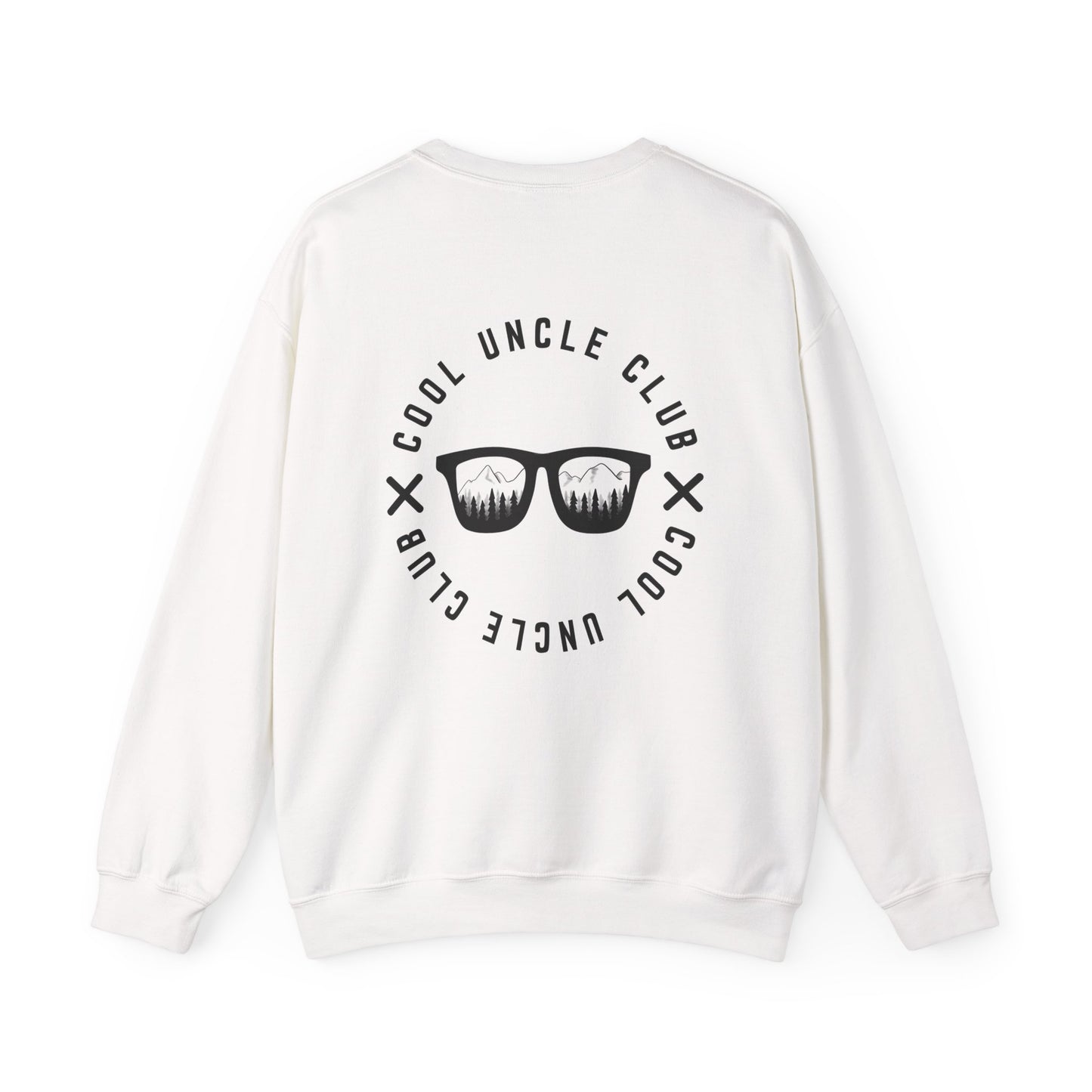“Cool Uncle Club” Sweatshirt - Mountain Graphic Crewneck for Cool Uncles