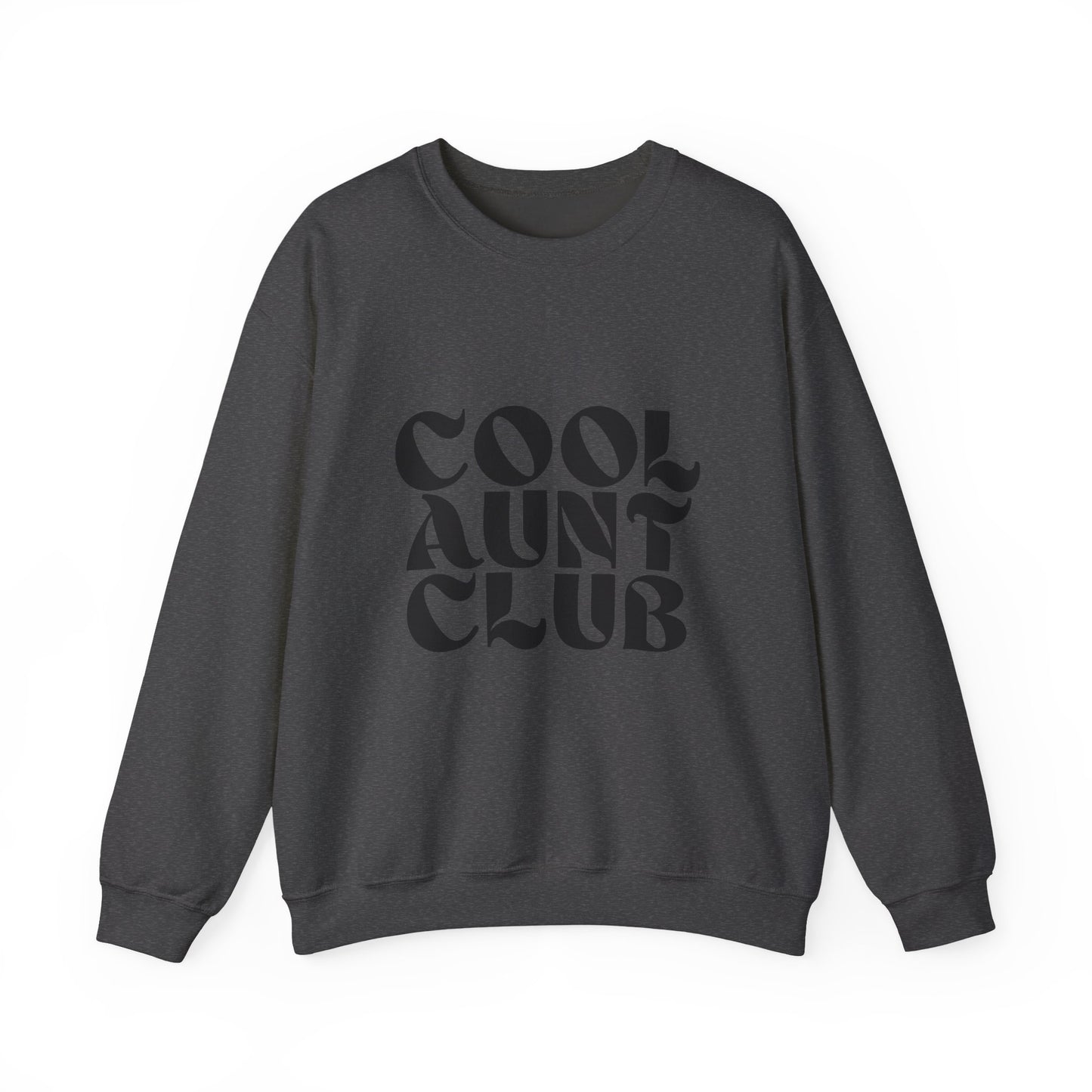 “Cool Aunt Club” Sweatshirt - Floral Graphic Crewneck for Stylish Aunts
