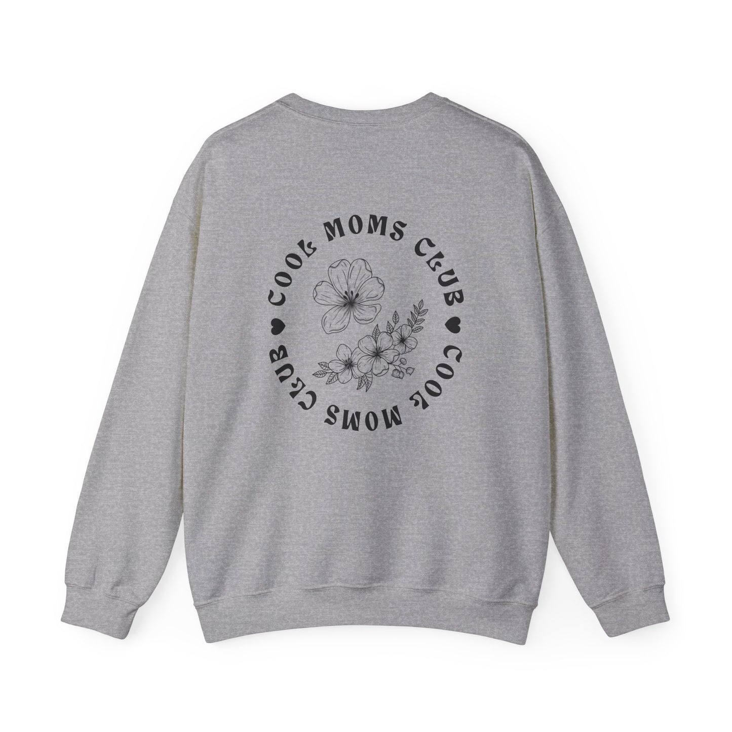 “Cool Moms Club” - Floral Crewneck Sweatshirt