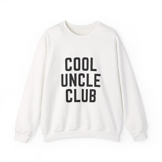 “Cool Uncle Club” Sweatshirt - Mountain Graphic Crewneck for Cool Uncles