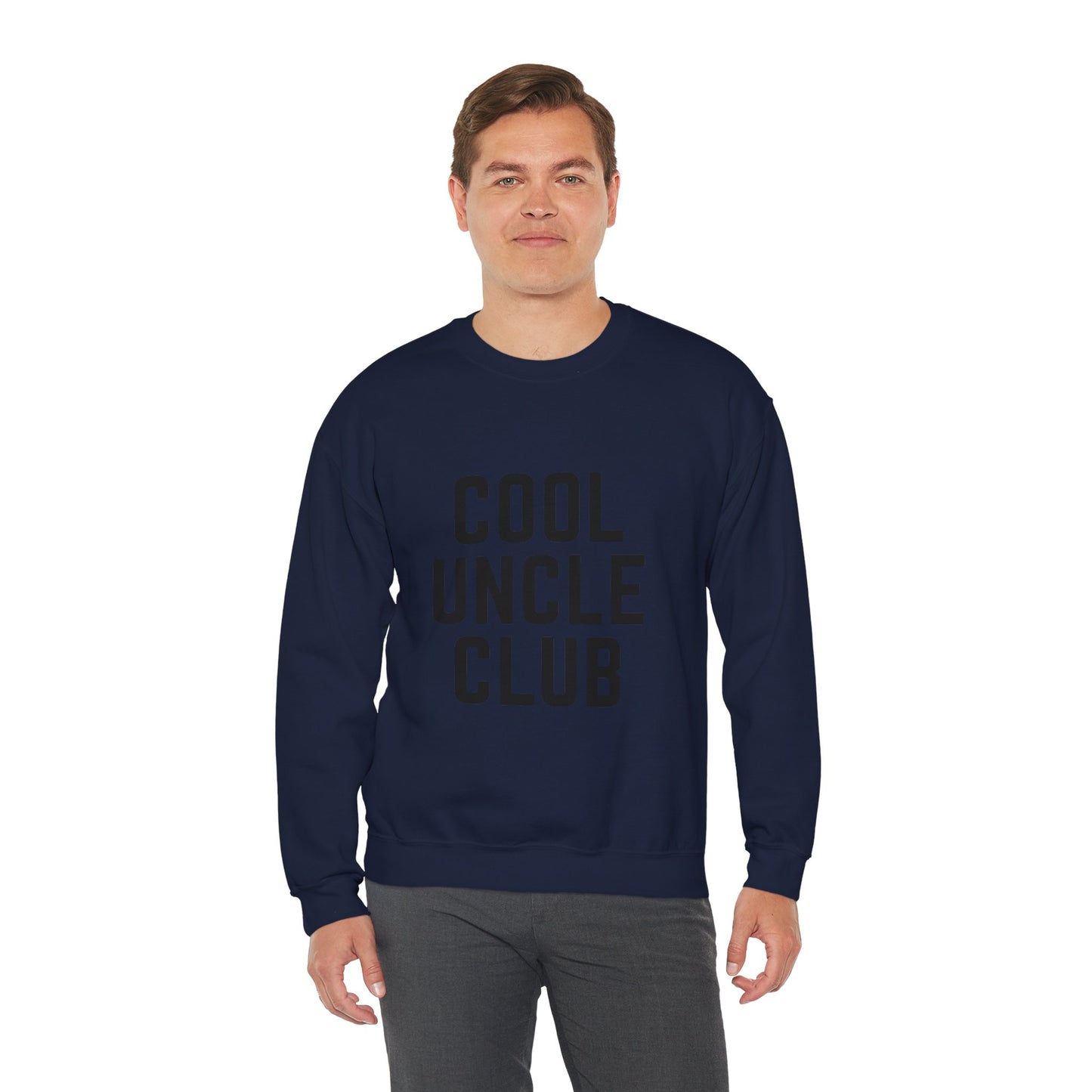 “Cool Uncle Club” Sweatshirt - Mountain Graphic Crewneck for Cool Uncles