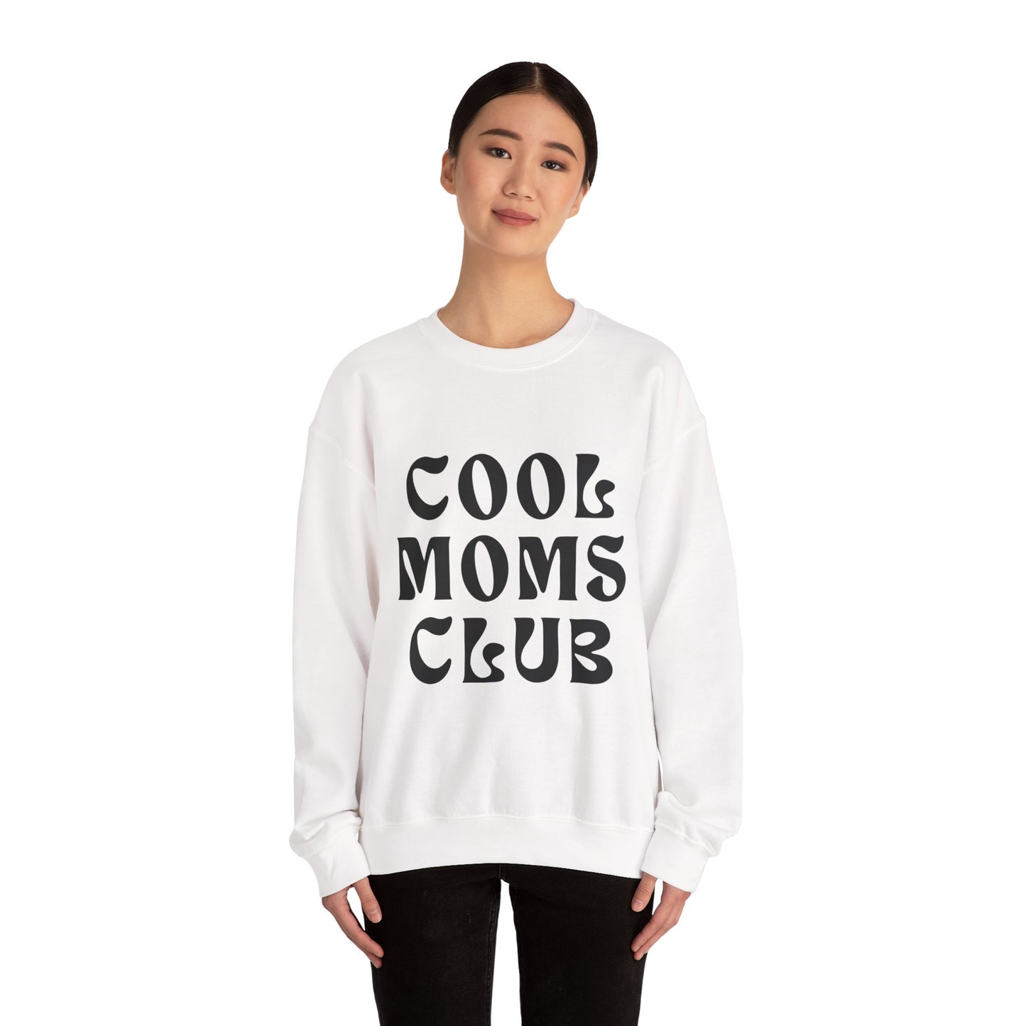 “Cool Moms Club” - Floral Crewneck Sweatshirt