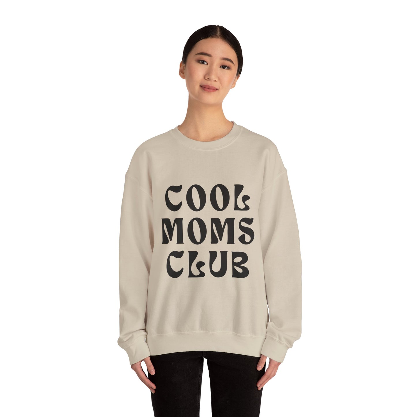 “Cool Moms Club” - Floral Crewneck Sweatshirt