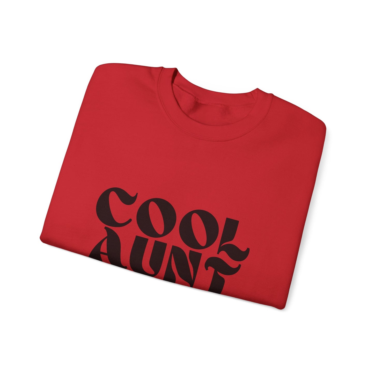 “Cool Aunt Club” Sweatshirt - Floral Graphic Crewneck for Stylish Aunts
